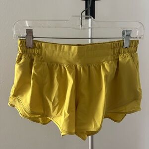 Lululemon Yellow Women's Athletic Shorts